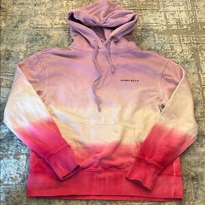 Ivory Ella Purple and Pink Gradient Hoodie
